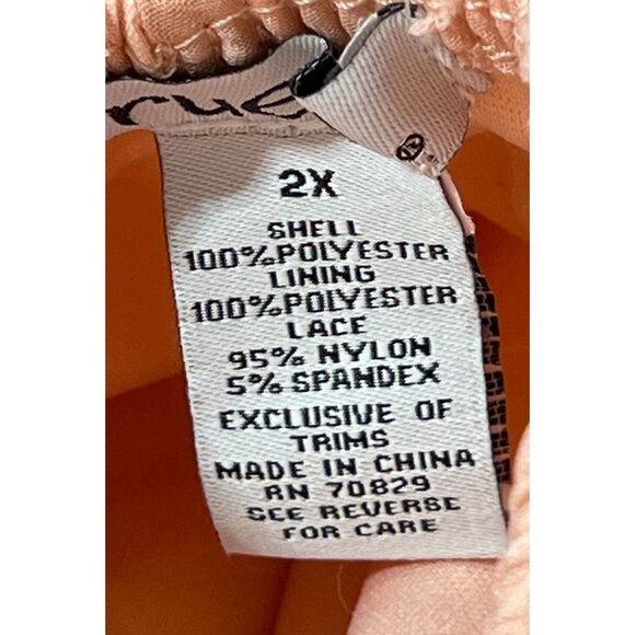 Rue 21 - Women's Summer Sleeveless High Low Hem Ruffle Dress - Pink - 2X - Picture 10 of 16